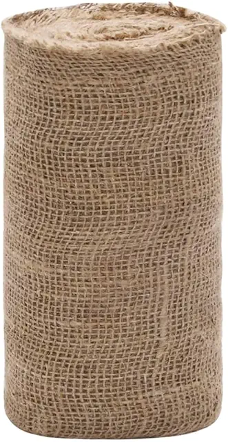 Rouleau de Jute 0,25x50 m - Chemin de Table Toile de Jute Écologique pour Décoration