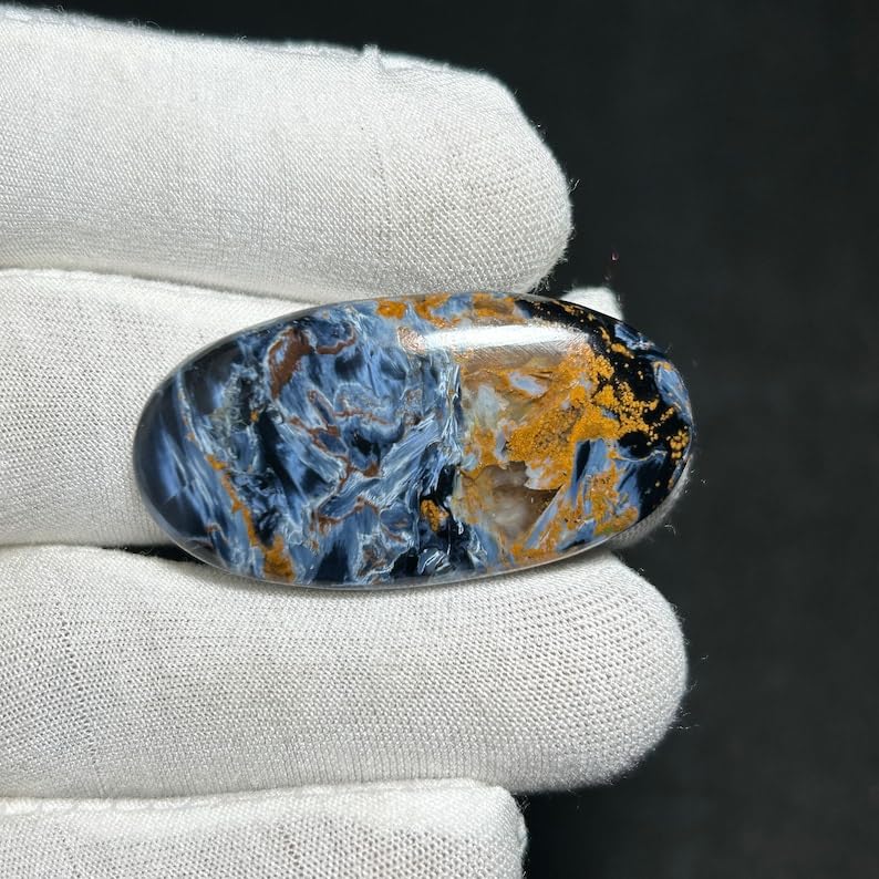 Piétersite cabochon pour fabriquer un collier artisanal personnalisé - 4