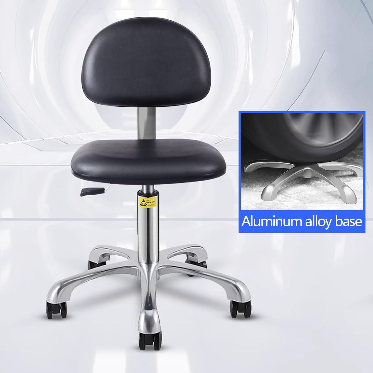 回転スツールチェア高さ調節可能、ヘビーデューティ油圧ローリングメタルスツールキッチン、サロン、バー、オフィス、マッサージ用、E (ホ  ヘビーデューティー ローリング ショップ スツール 背もたれ付き - 高さ調節可能なホイール付きスツール サロン ビューティー サロ ... ローリングスツール キャスター付き カウンターチェア 昇降式 360°回転 高さ調節可能な ネイルチェア スパ サロン ホームオフィ