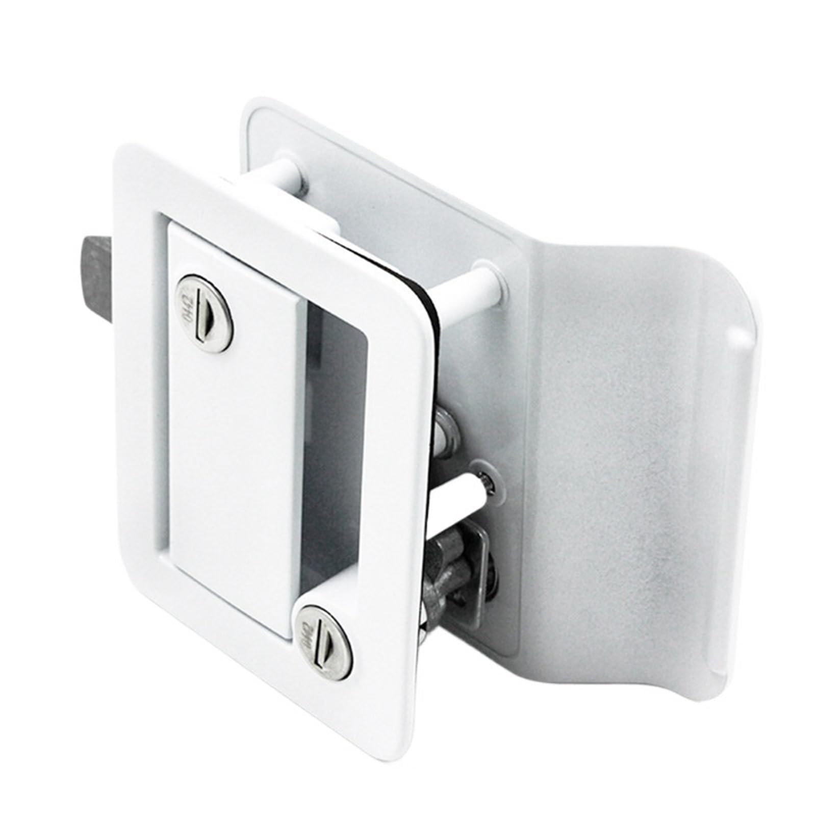 Cerradura de caravana remolques de viaje y coche camper con pestillo de entrada modelo White-A7902