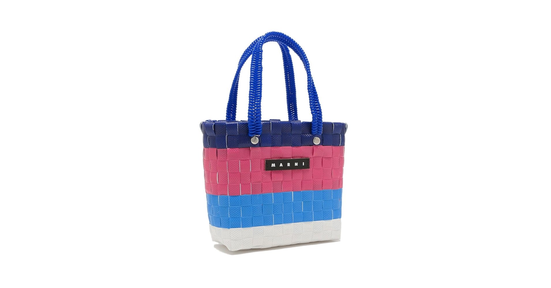 MARUNI マルニ　かごバッグ ブルー マルニ MARNI マイクロバスケット かごバッグ ミニハンドバッグ