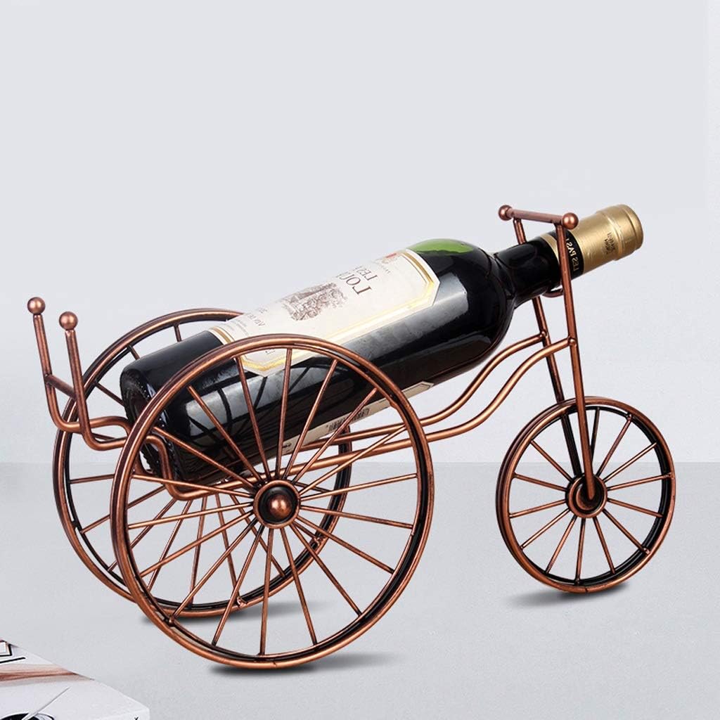 Tricycle Wine Bottle Holder Creative Iron Wine Rack for Living Room Table Decoration - Tabletop Wine Rack for 1.5L Bottles