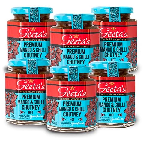 Geeta's Premium Mango & Chilli Chutney Cover