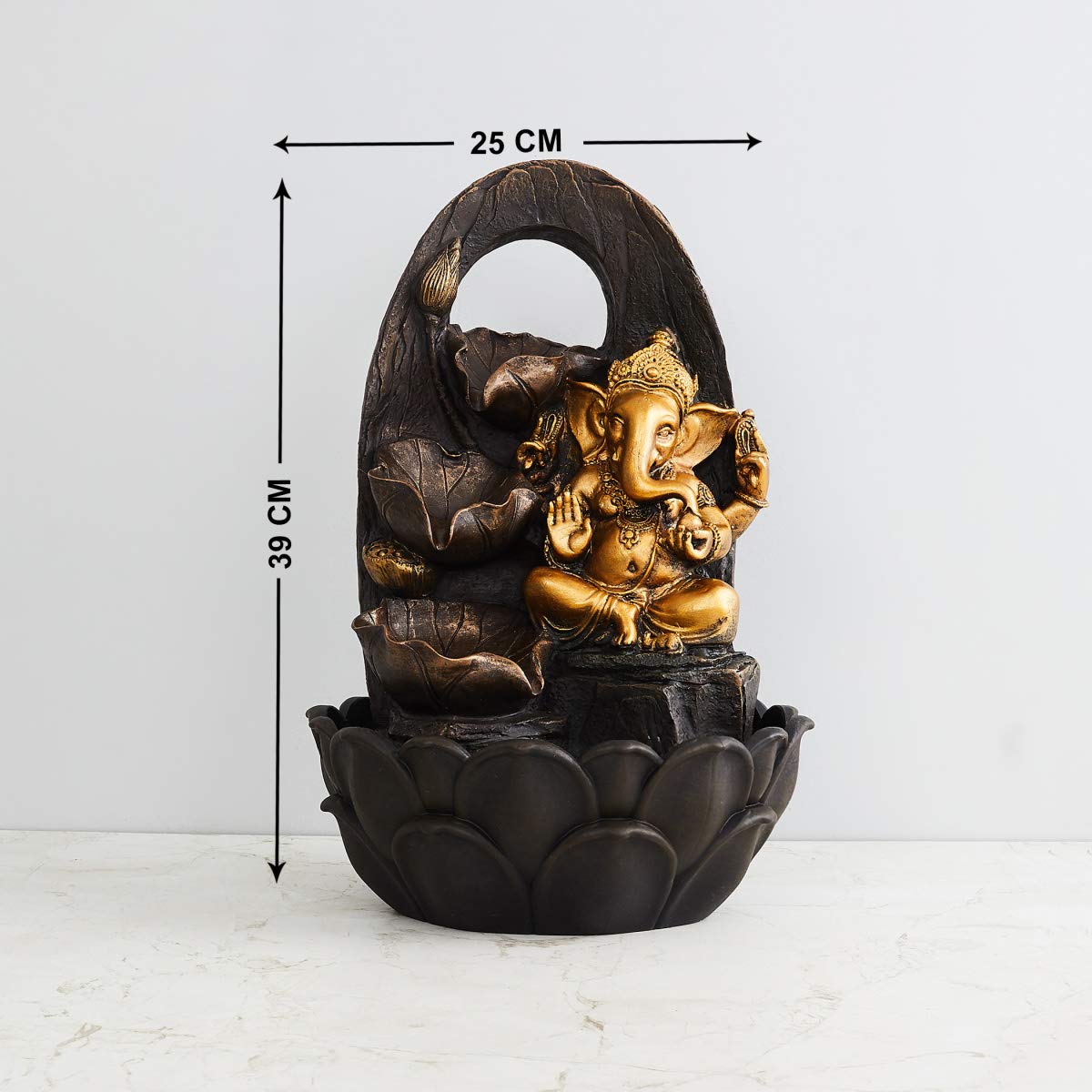 Ganesh Fountain - Tranquil Indoor Water Feature -3