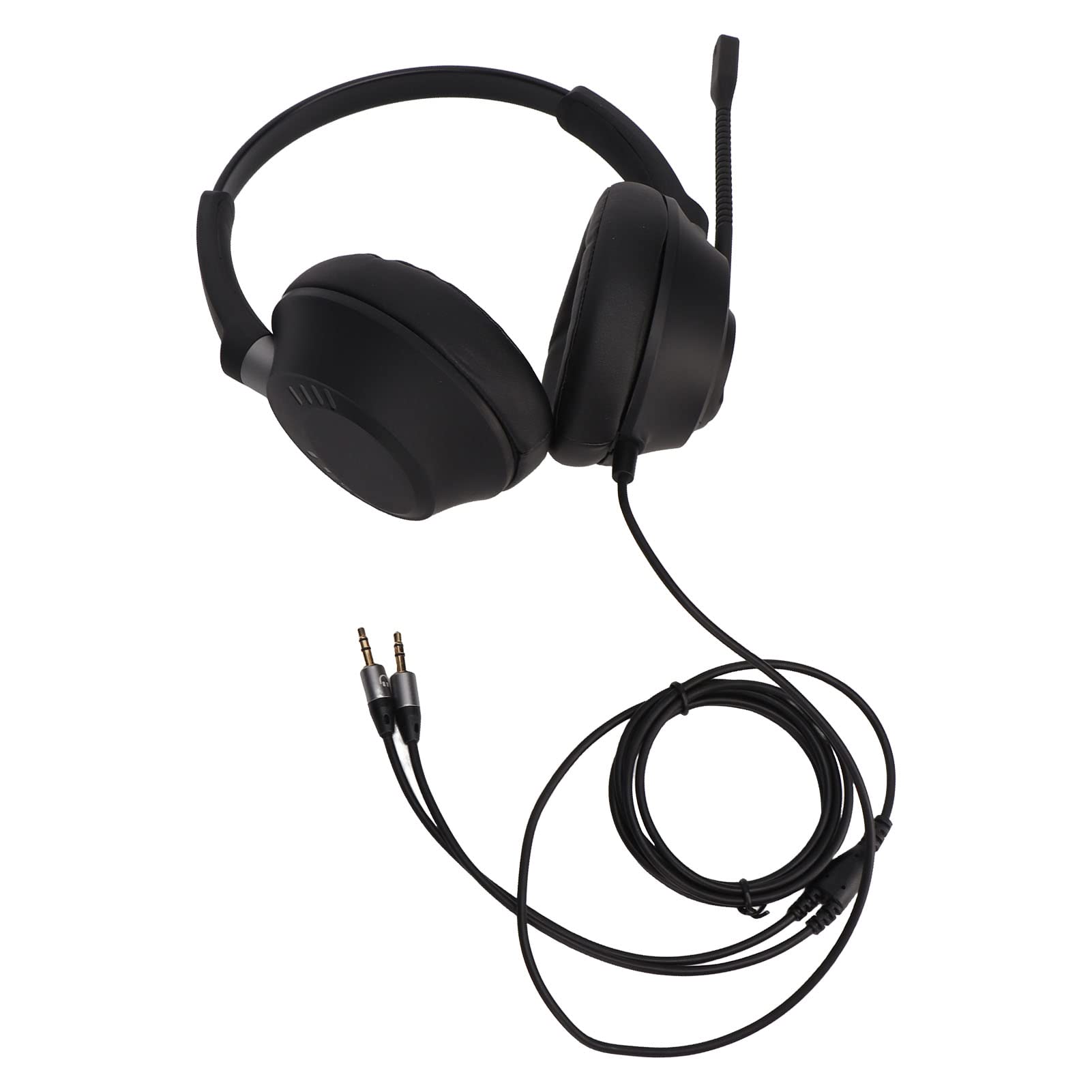 YedaHcy Cell Phone Headset with Microphone, Dual 3.5mm Jack, Noise Canceling, Low Distortion, Communication Computer Headset, Durably for Office PC Call Center