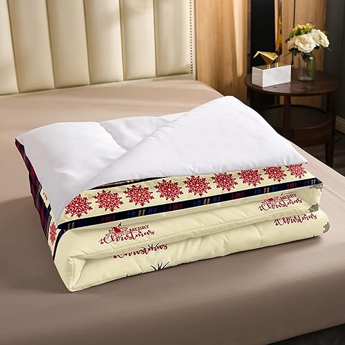 Miniatura 4 de Erosebridal Juego de edredón de ciervos de Navidad, edredón de plumón de cuernos de alce, tamaño matrimonial para niños y niñas, juego de ropa de