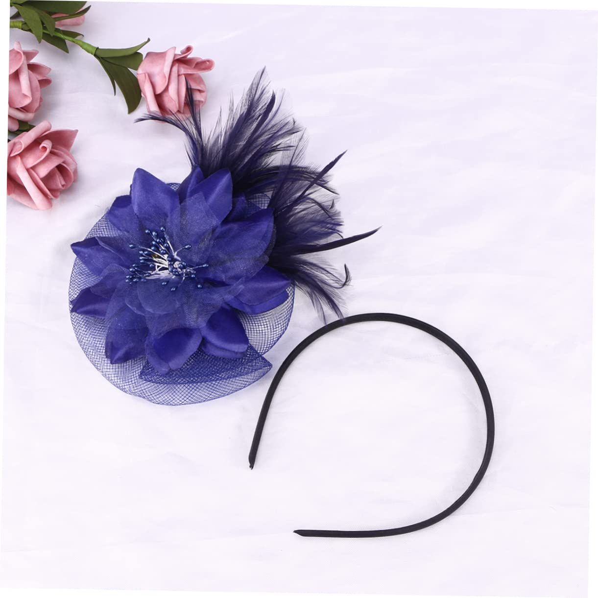 FRCOLOR 2Pcs Cravatte Per Veli Sposa Mini Fermagli Per Per Le Donne Fascia Cappello Di Fascinator Fascia Per 1920 Per Testa