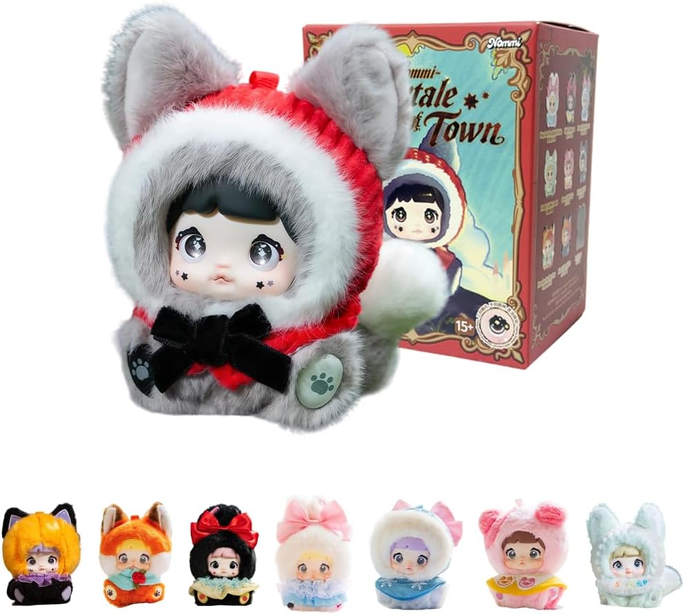 Nommi Fairytale Town Series Plush Blind Box (1 of 9Possible Styles) Cute Figures Collectible Toys Birthday Gifts (1Pc-Blind Box)