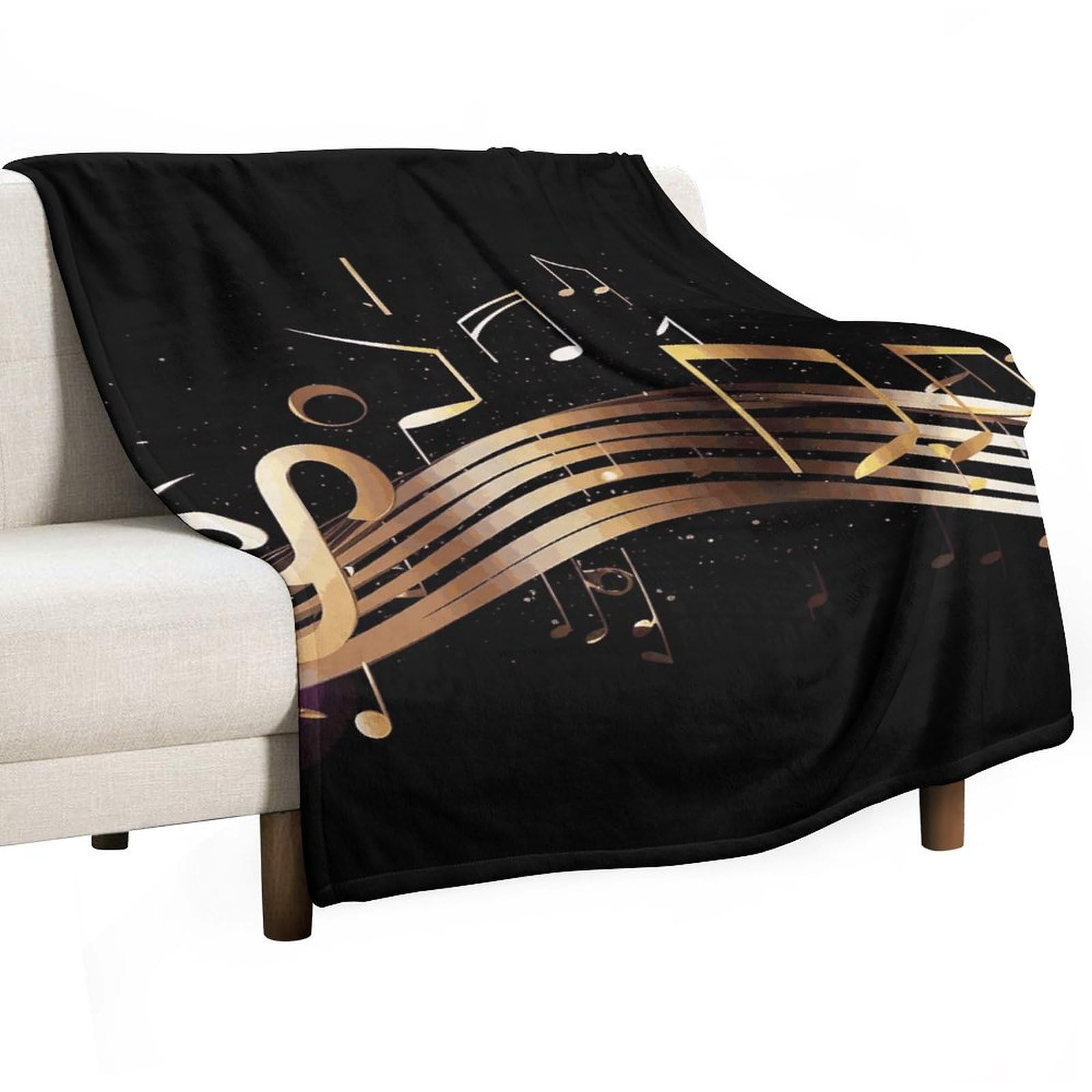 Couverture flanelle mélodie musicale le cadeau parfait pour des moments cocooning doux