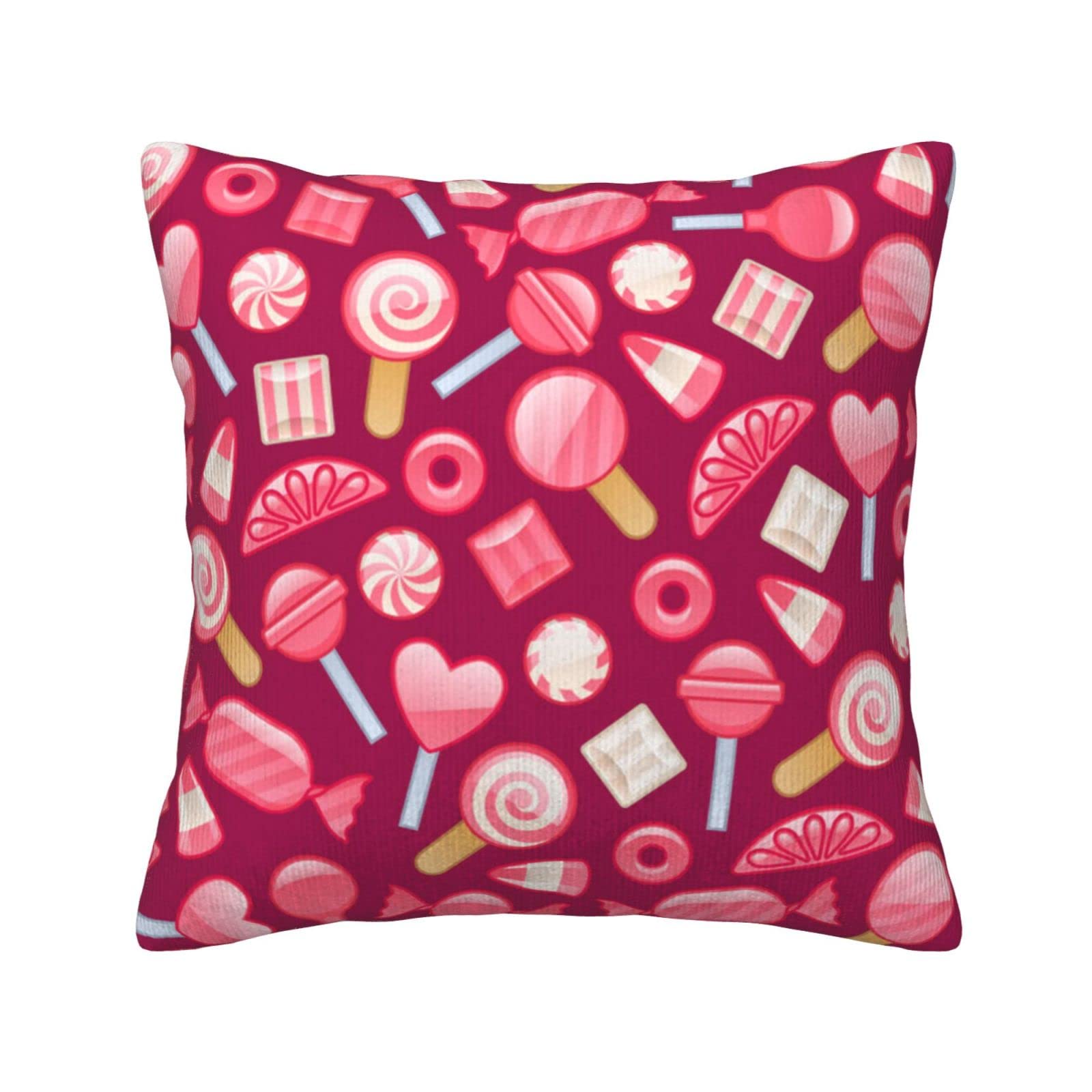 Housse de coussin velours rose 50x50 lavable pour rénover votre canapé