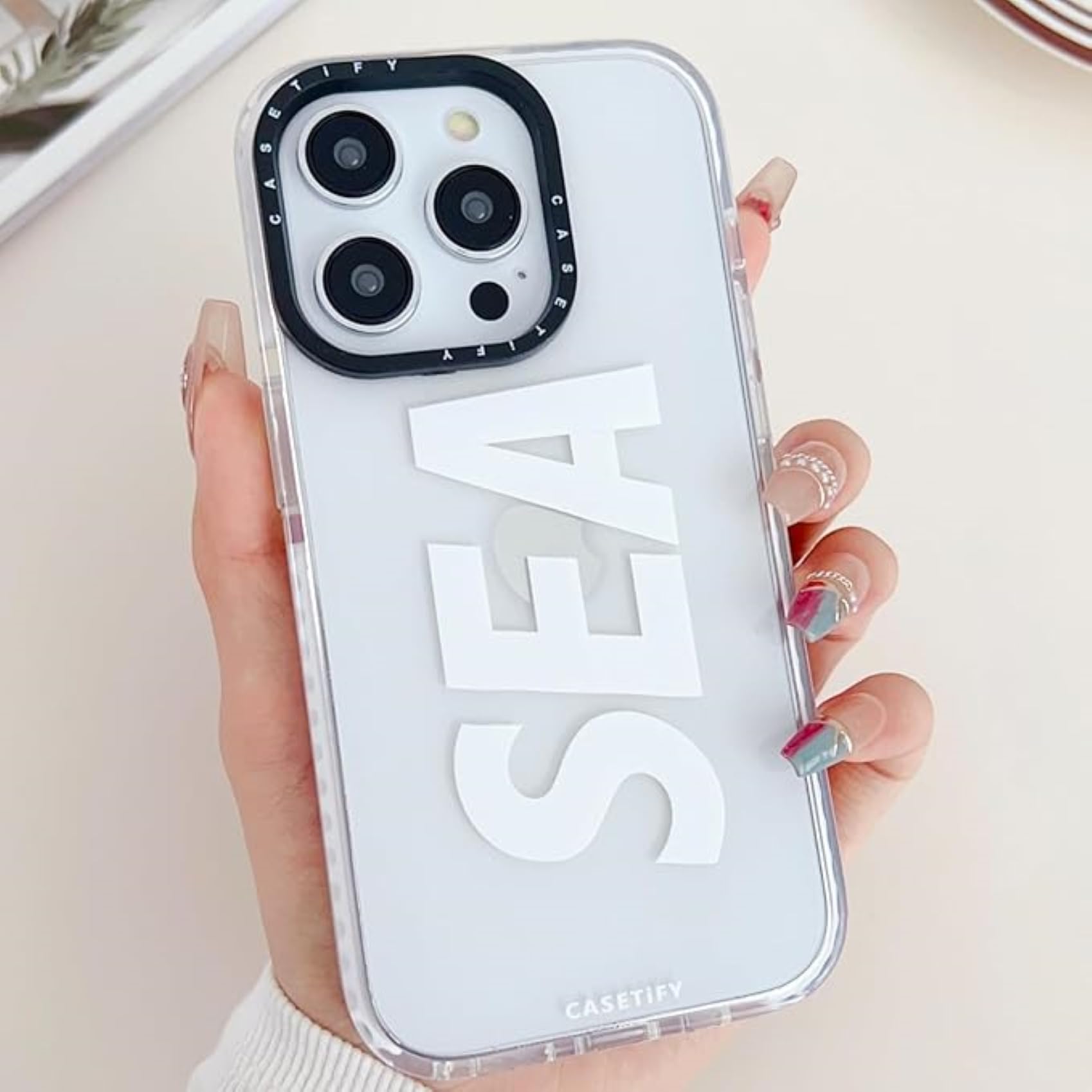 DREAMWINGS Back Cover for iPhone 16 Pro Sea Casetify Latest Sea