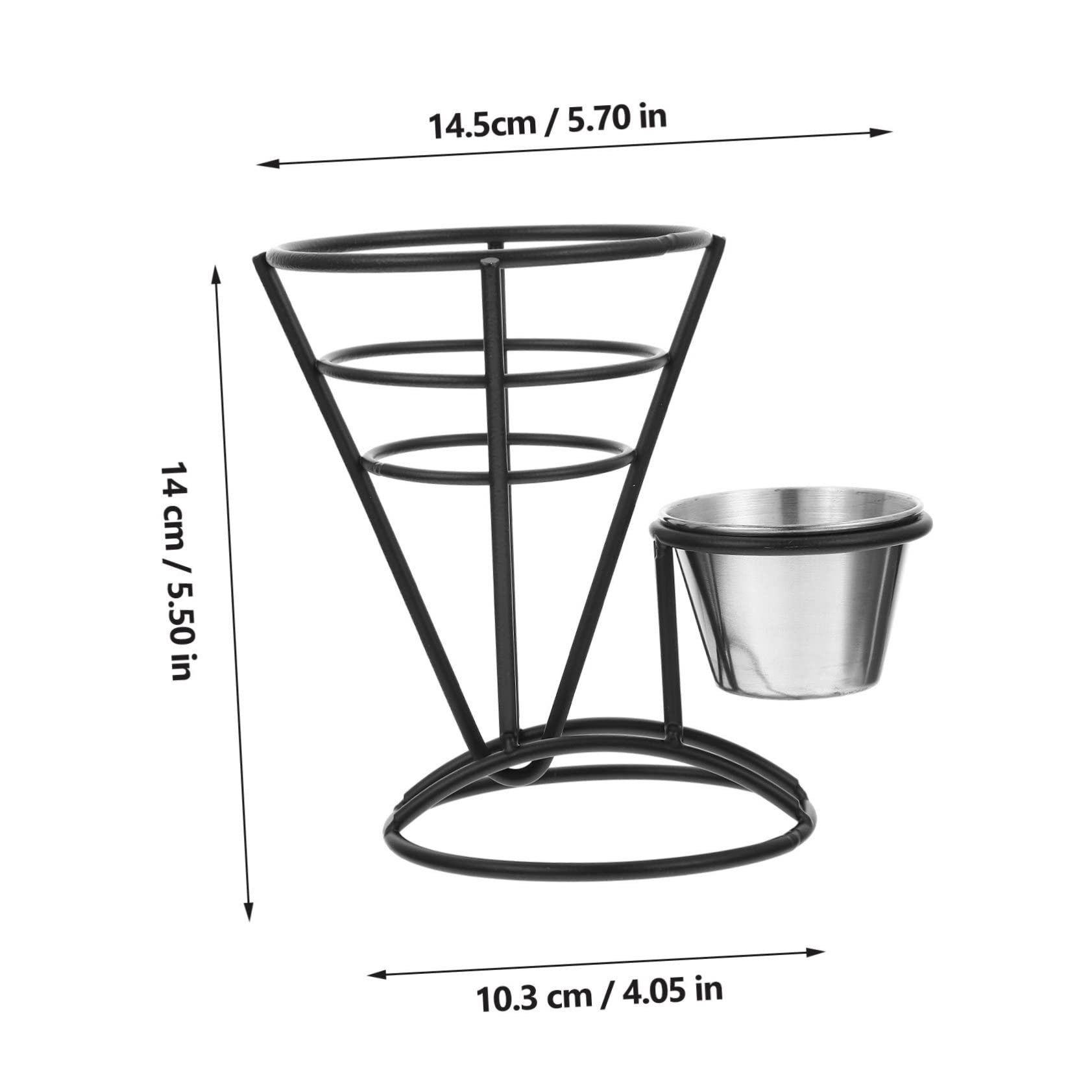 NAMOARLY Fry Holder Basket Snacks Basket French Fry Cone Frying Food Container Creative Design