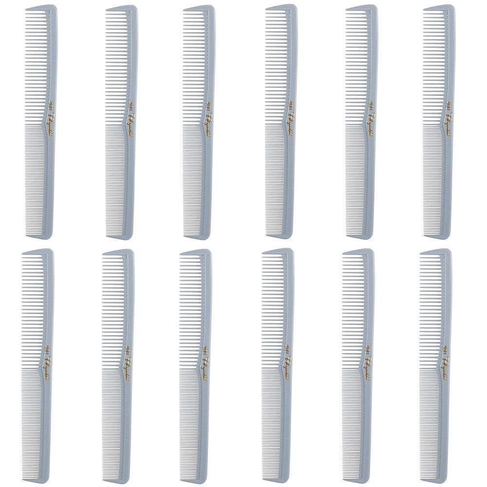 Krest Combs Cleopatra 7 inch All Purpose Professional Styler Combs 12-ct. No. 400 (Grey)