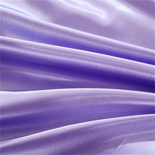 Miniatura 4 de Juego de sábanas de satén de 6 piezas. Juego de sábanas de satén de seda suave. Sábana encimera color naranja, sábana bajera ajustable con bolsillo