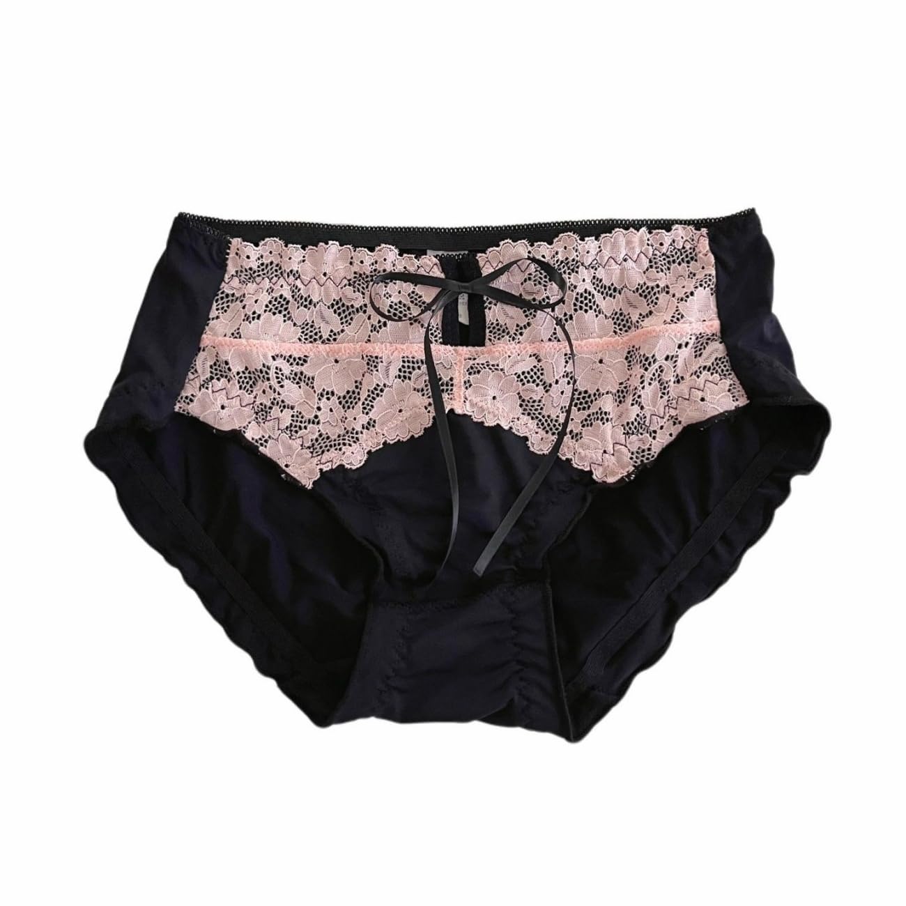 Lingerie fine avec slips complets en dentelle et nœud satiné - 4