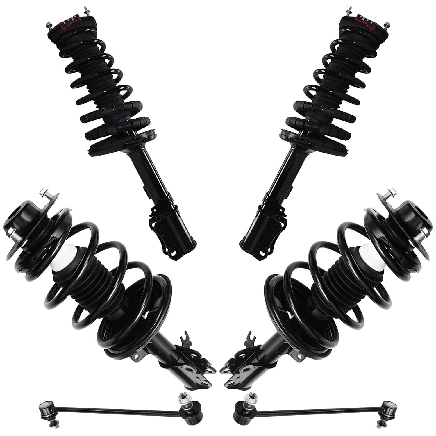 Detroit Axle Front 6pc Struts Sway Bar Link for Toyota Camry Avalon Solara