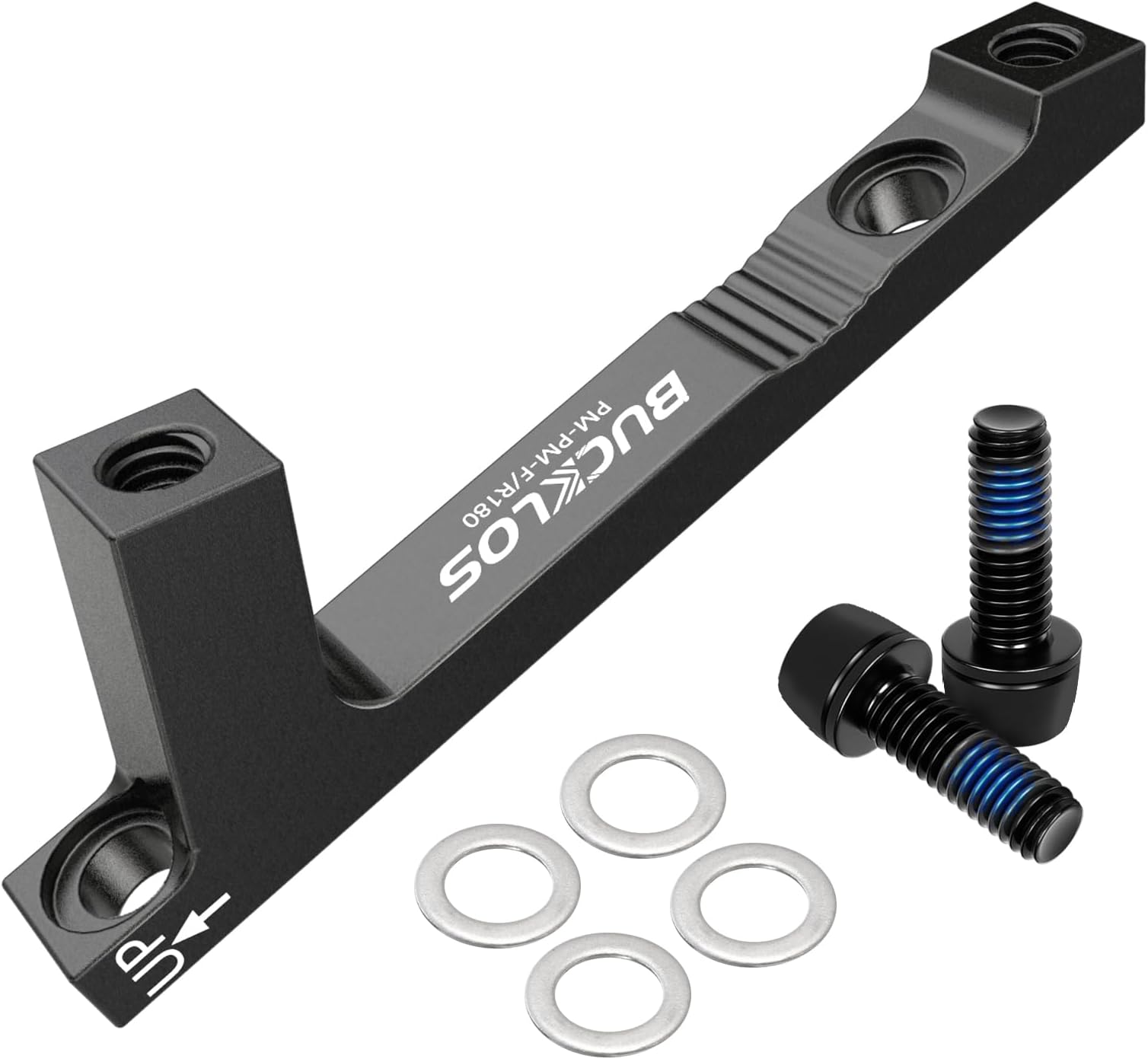 BUCKLOS PM/is Front Rear 180/203mm Disc Brake Caliper Mount Adapter Gear Parts Accessories, CNC Machined Aluminum Alloy Rotor Adapter with Bolts