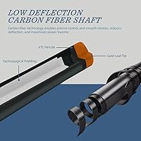 Vista 5 de KONLLEN Carbon Fiber Pool Cue Stick 58-inch Professional Pool Sticks for Adults Full Carbon Technology Low Deflection Pool Cue Billiard Cues with