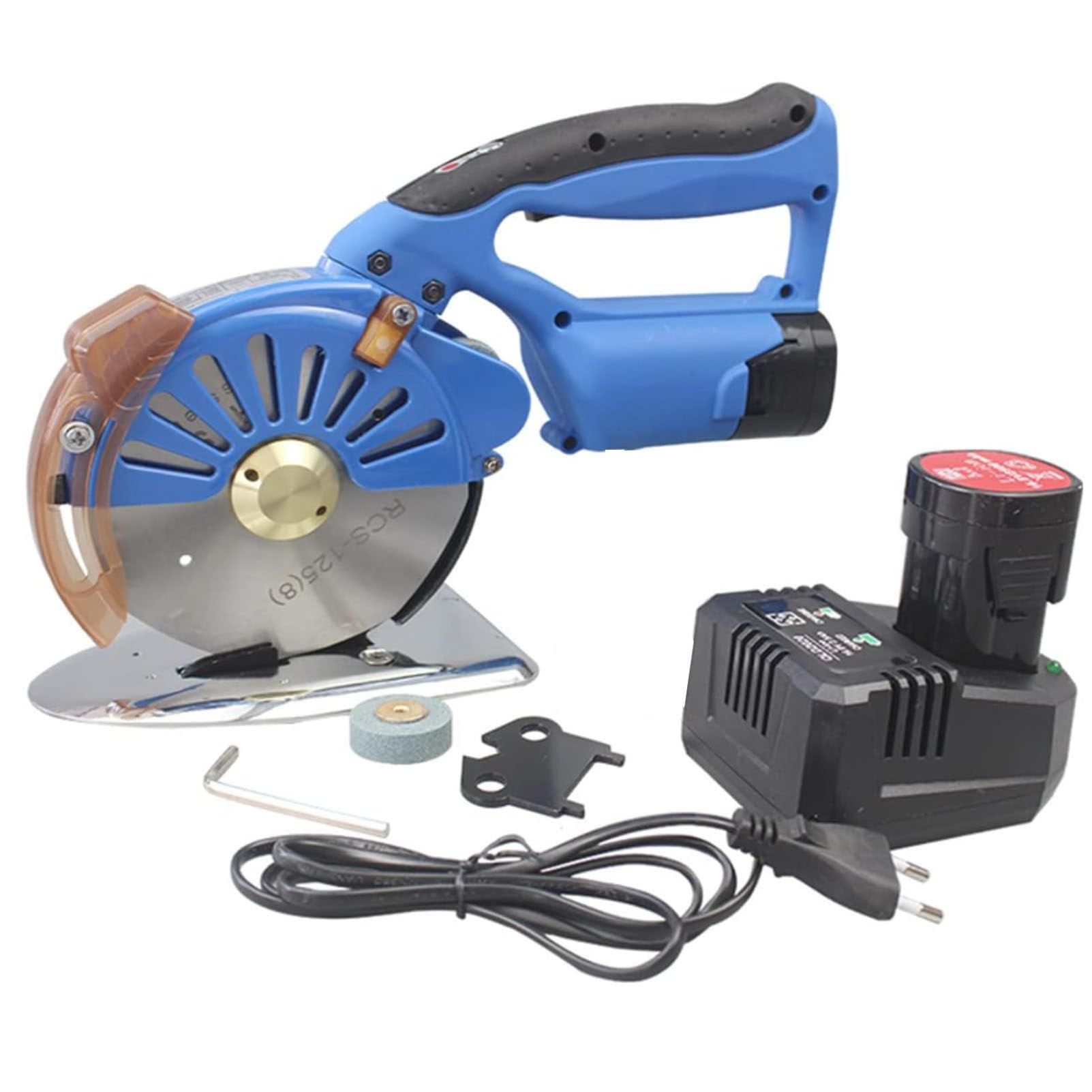 Elektrischer Rollschneider, robuste Geschwindigkeit, verstellbare Stoffschneidemaschine für mehrschichtigen Stoff, Leder, Stoff und Teppich