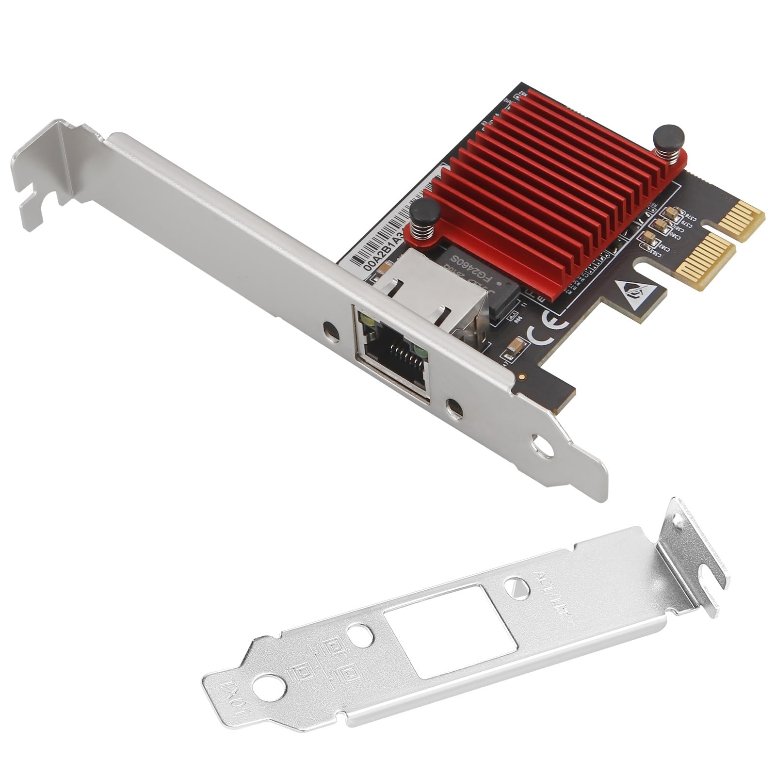 Scheda di rete PCIe da 5 Gbps, scheda Ethernet multi-Gigabit chip RTL8126 (5G/2,5G/1G/100Mbps) PCIe 3.1 X1, controller LAN RJ45 con avvio PXE, staffa a basso profilo per Windows/Linux