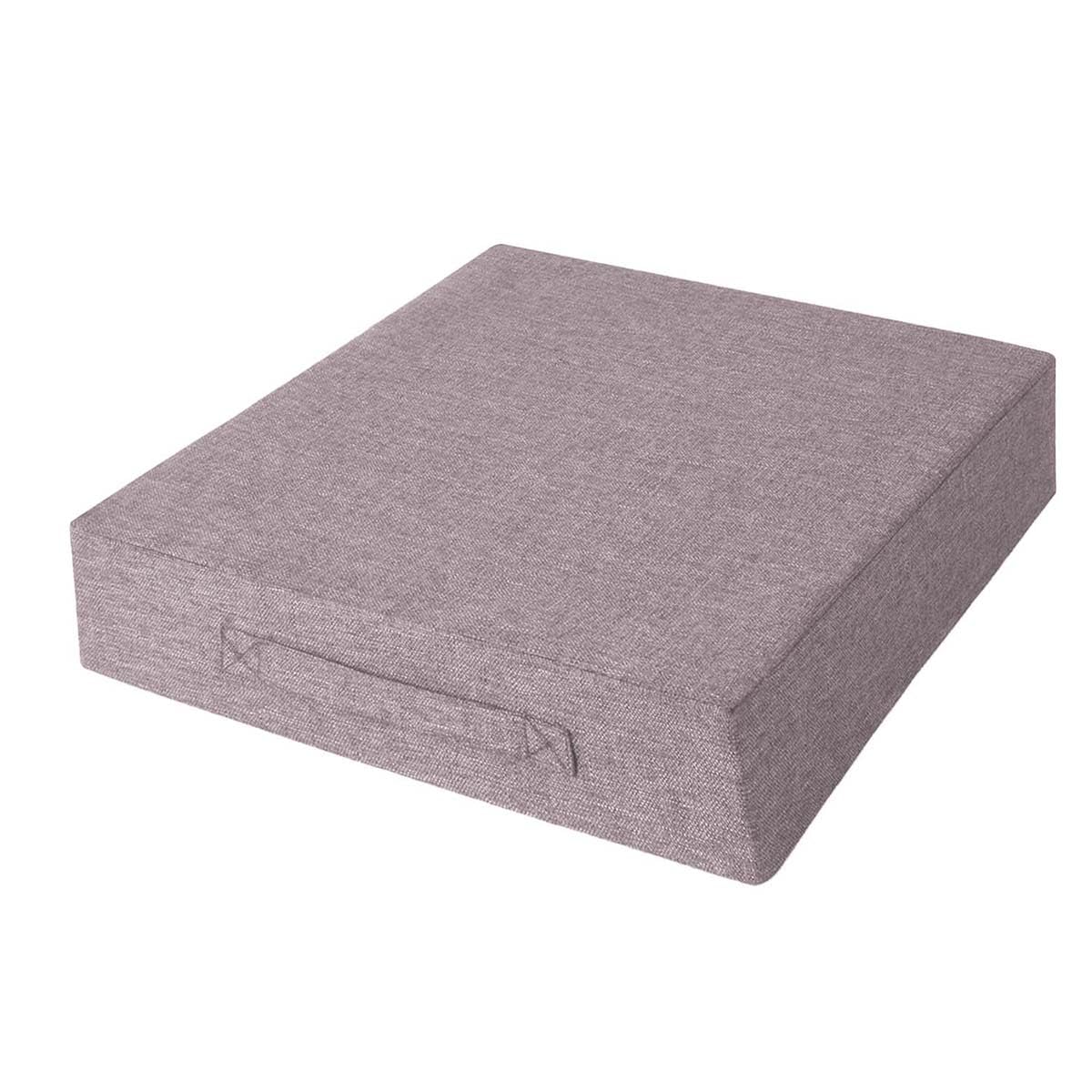 Coussin rehausseur de 10 cm gris bleu 45x45 pour chaise de cuisine et bureau