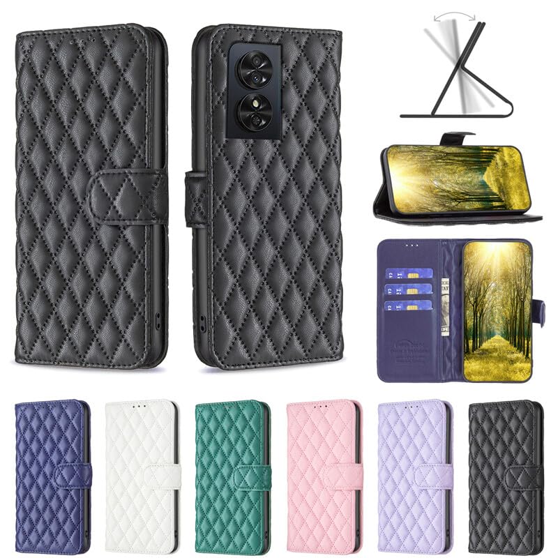 Generic etui kompatybilne z TCL 50XE (kolor: zielony) siatka stylowy skórzany portfel z klapką magnetyczne etui tył silikonowa osłona