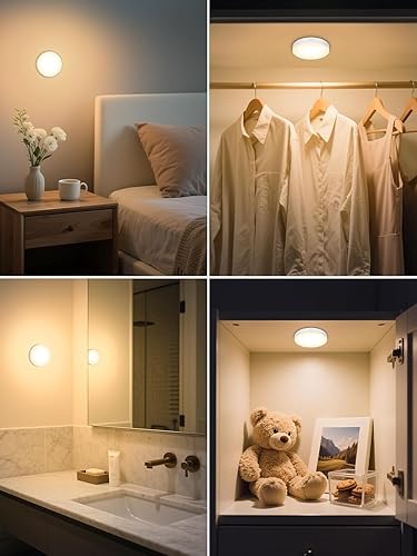 Miniatura 3 de WILLED Luces táctiles regulables de 3000 K, luces de grifo recargables con batería, luz magnética para armario, luces LED portátiles para armario