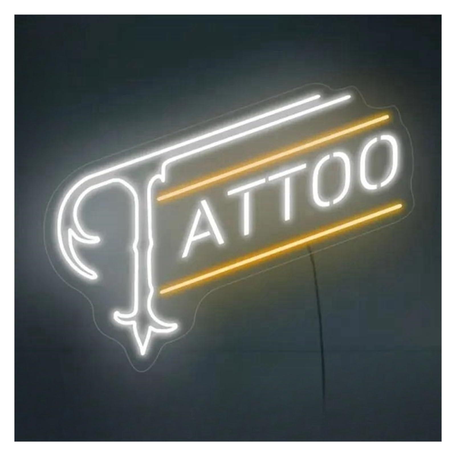 Lemst A Signs Lamp Tattoo Neon Sign Light Dimmable Usb Powered For Business Shop Bar Beer Living Room Man Cave Club Bedroom Wall Rt Decor 40Cmx31cm(A)