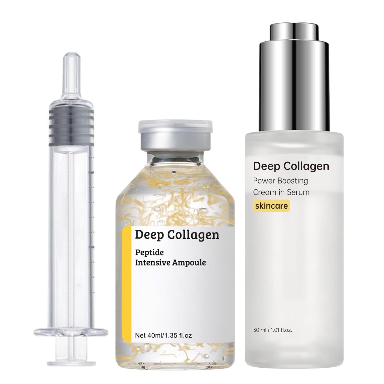 2 Stück Seidenpeptid-Intensiv-Lifting-Ampullen – Sichtbares Lifting und Straffung der Haut durch tiefgehende Kollagenunterstützung, Anti-Aging-Serum zur Glättung feiner Linien und Falten