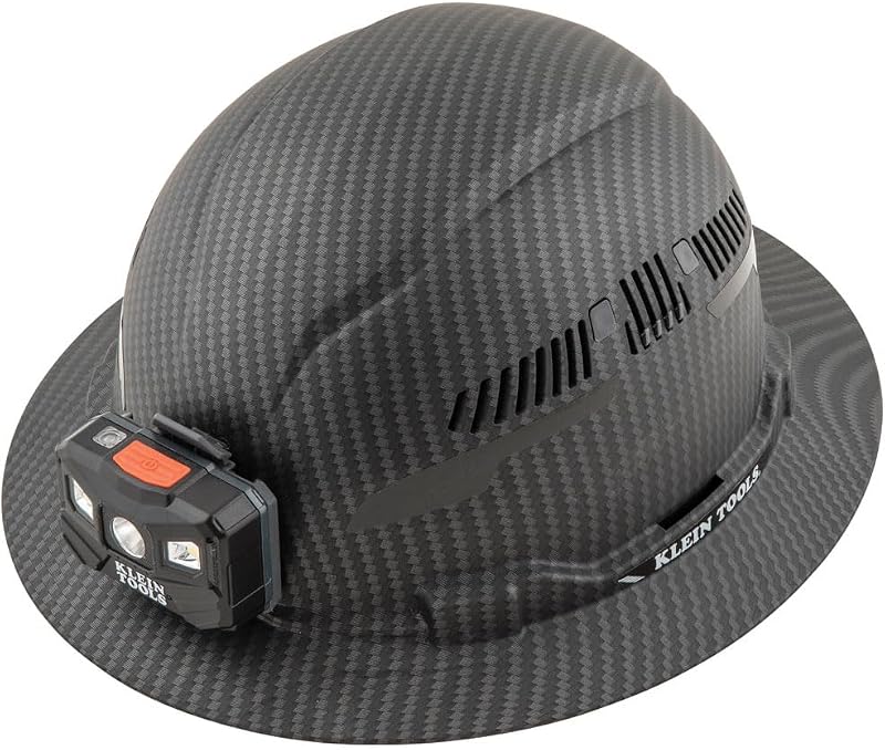 Casco protector con ventilación de ala completa KARBN de Klein Tools, clase C, comodidad superior y protección en el lugar de trabajo