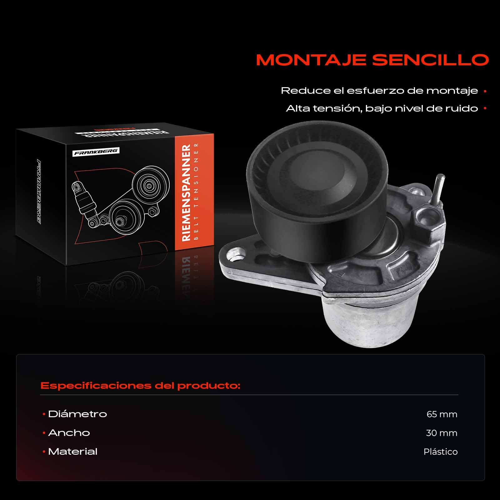 Frankberg Tensor | Compatible con: Scénic III JZ0/1, Caja Vivaro, Vivaro B Box X82, Plataforma/chasis Trafic III EC, Grand Scénic III JZ0/1