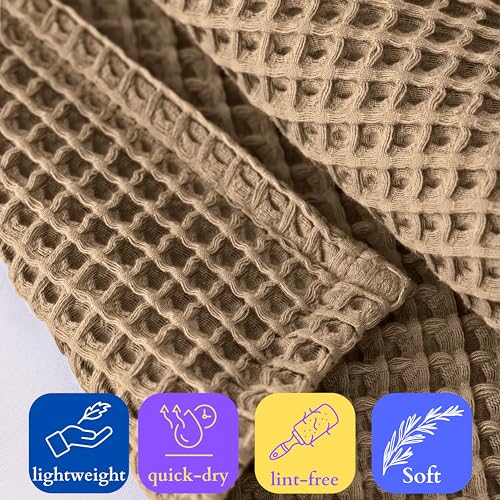 Luxury-Waffle-Hand-Towel-Sets-for-Bathroom-Extra-Large-20×35-Brown-100-Turkish-Cotton-Waffle-Weave-Hand-Towels-Brown-Set-of-4-Hand-Towels Luxury Waffle Hand Towel Sets for Bathroom Extra Large 20×35 Brown 100 Turkish Cotton Waffle Weave Hand Towels Brown Set of 4 Hand Towels