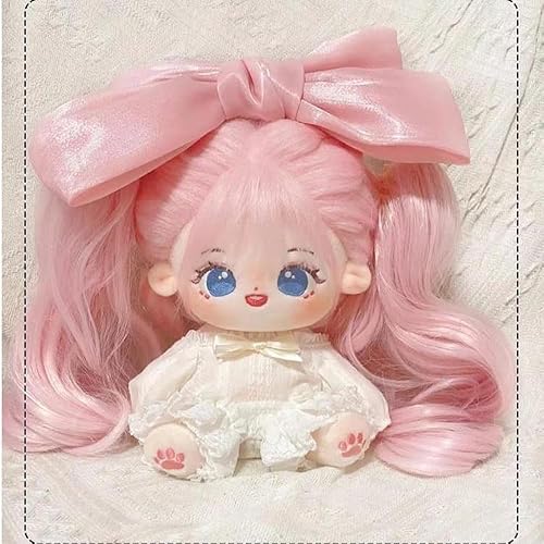 Miniatura 3 de Juguete de muñeca de algodón de 7.9 in con hermoso pelo largo para niñas regalo (X09801)