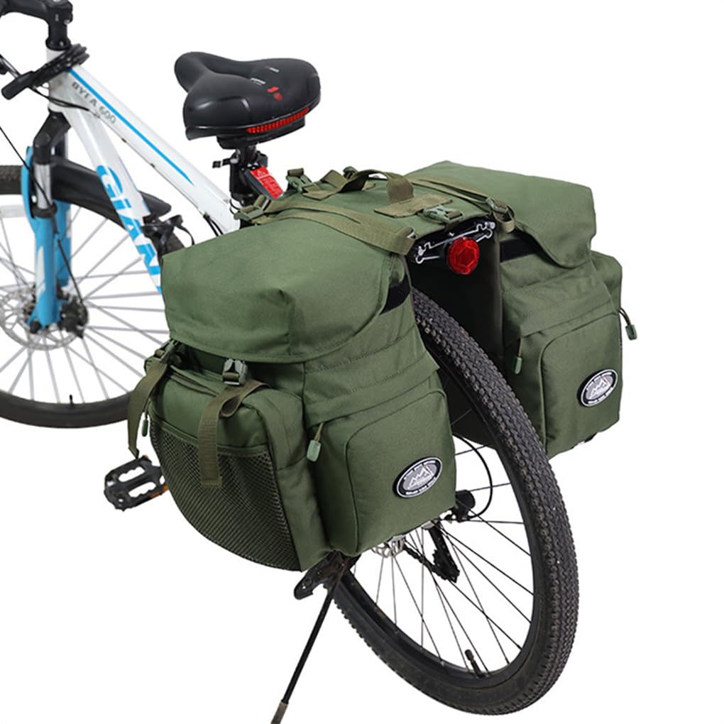 Bolsa para bicicleta de montaña debajo del asiento, impermeable y resistente a roturas. Fácil de instalar. Bolsas de lino para bicicleta para, verde