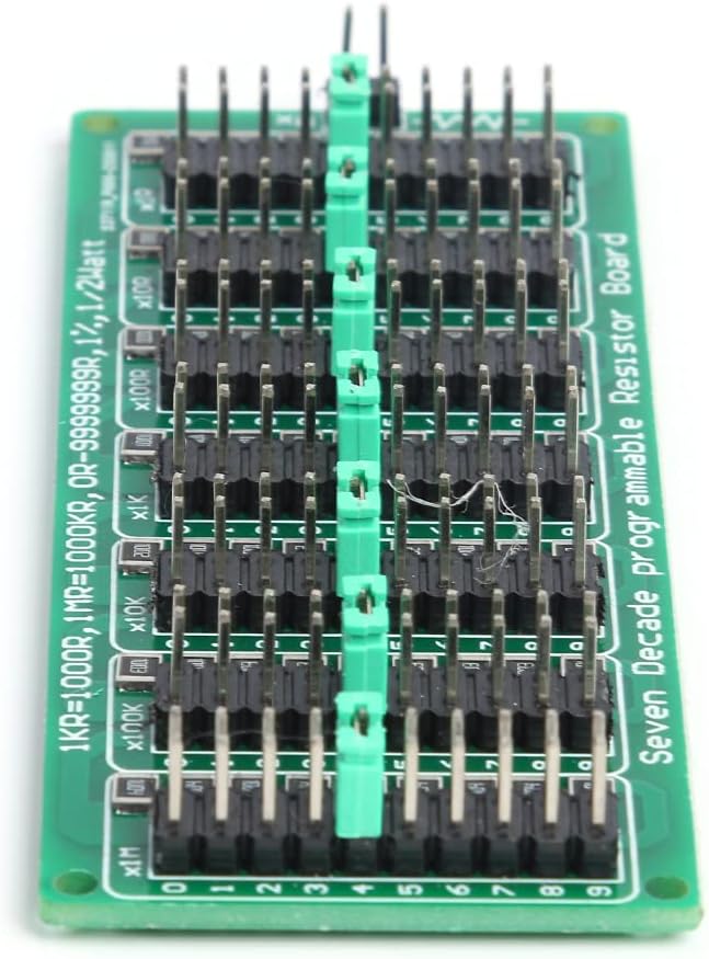 Side view of the resistor board showing connection points