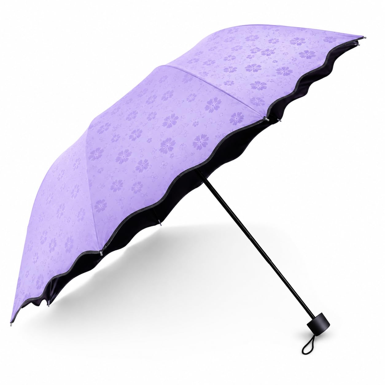 Fancy Magic Umbrella Changing Secret Blossoms Occur with Water Magic Print 3 Fold Umbrella for Girls, Women, Boys, Men & Children for UV, Sun & Rain[pack of 1-multi color]-image-35