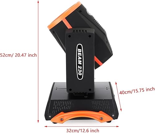 Vista 6 de MAD HORNETS Luz de cabeza móvil LED RGBW Luces de haz Luces de escenario Luces LED Spot Luces de cabeza móvil 230W 7R Beam Luces de cabeza móvil 8