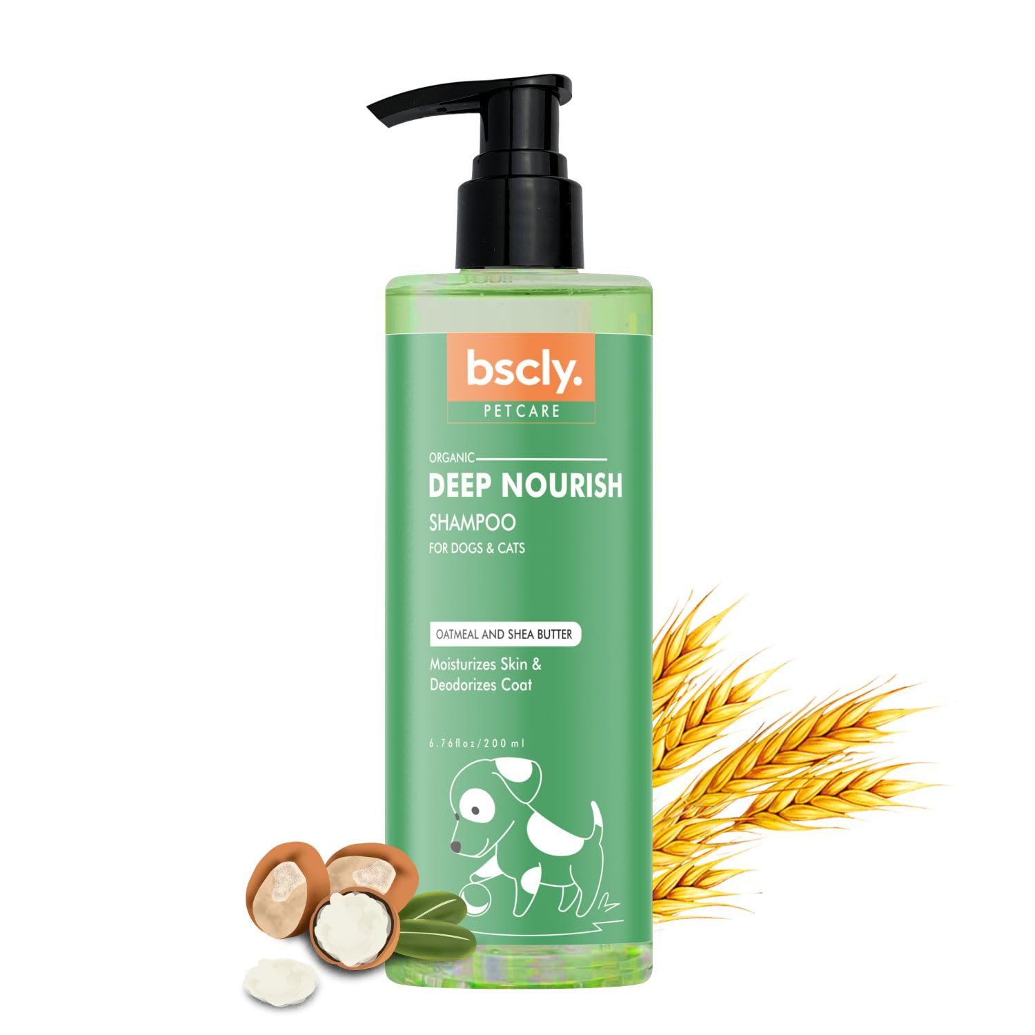 Bscly Deep Nourish Dog Shampoo with Oatmeal & Shea Butter | Dog Shampoo for Pomeranian, Shih tzu Puppy, German Shepherd, Labrador & Golden Retriever, Dogs Shampoo | 200ml (B0CC9146NB) Amazon Price History, Amazon Price Tracker