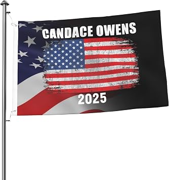 Candace Owens for President 2025 Flag Double Sided 2x3 Ft Easy Hang Outdoor Banner Home Decoration Flag with Grommets