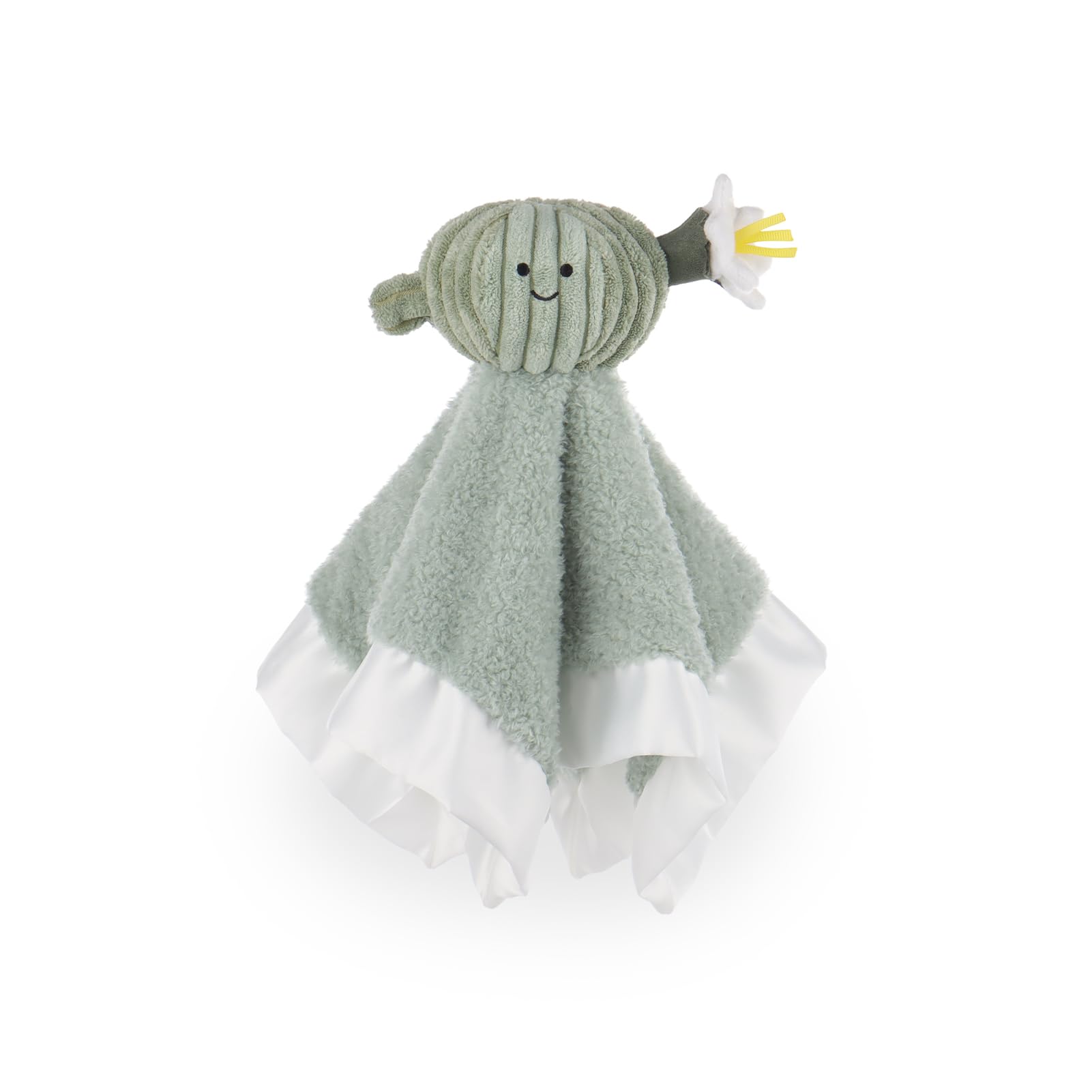 Apricot Lamb Cactus Ball Cute Comforter Soft Loveys for Baby Boy and Girl, Security Blanket for Babies, Infant and Toddlers, Green Plant