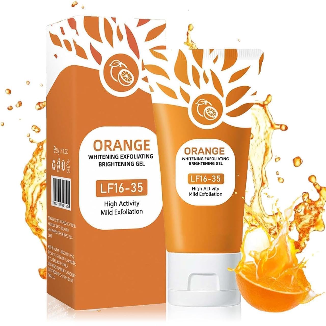 Orange Enzymes Exfoliating Gel for Face & Body | Deep Cleansing Moisturizing Facial Exfoliator | Dead Skin Remover | Brightening & Pore Cleansing Scrub for All Skin Types Vitamin C (PACK OF 1, 100ml)-picture-28