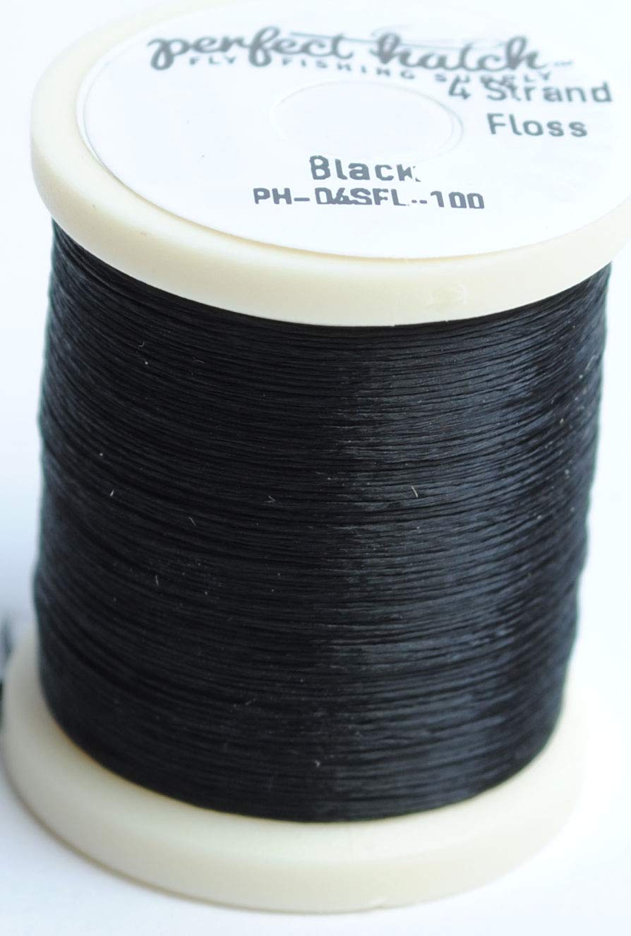 Perfect Hatch 4 Strand Floss Black PH-D4SFL-100