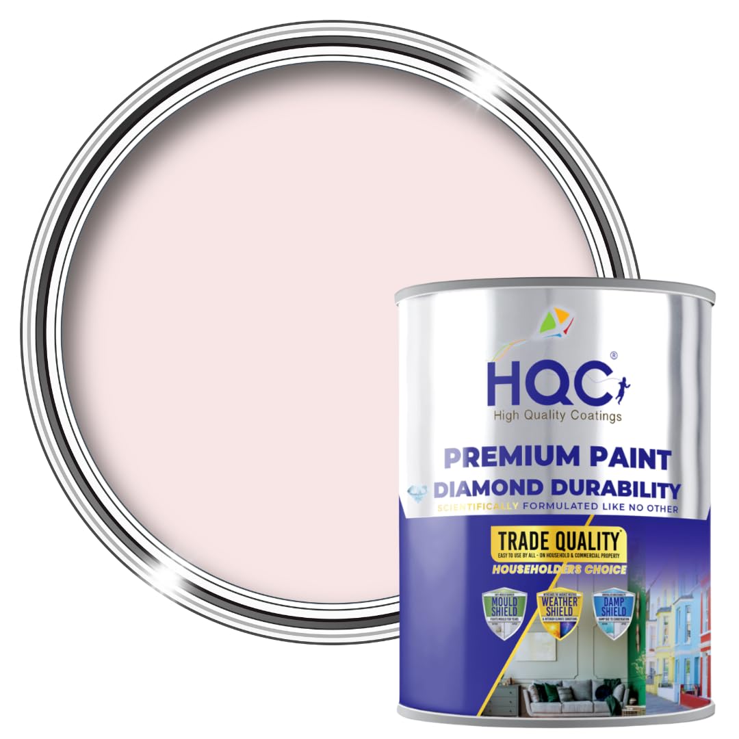 HQC Paints Blackboard & Chalkboard Paint - 1L - Baby Pink - Interior Wall Paint