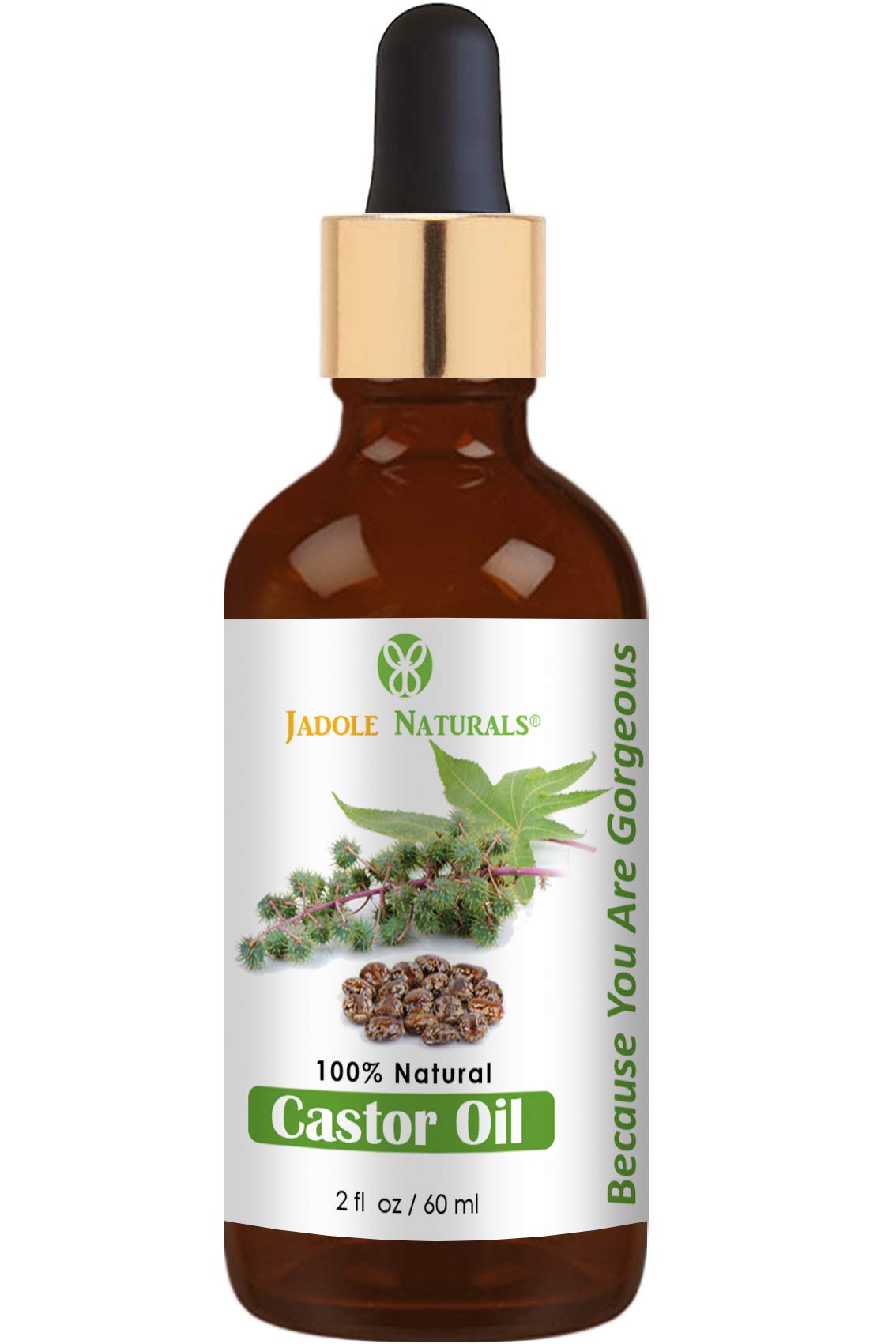 Jadole Naturals, 100% Pure and Natural Castor Oil, 60ml