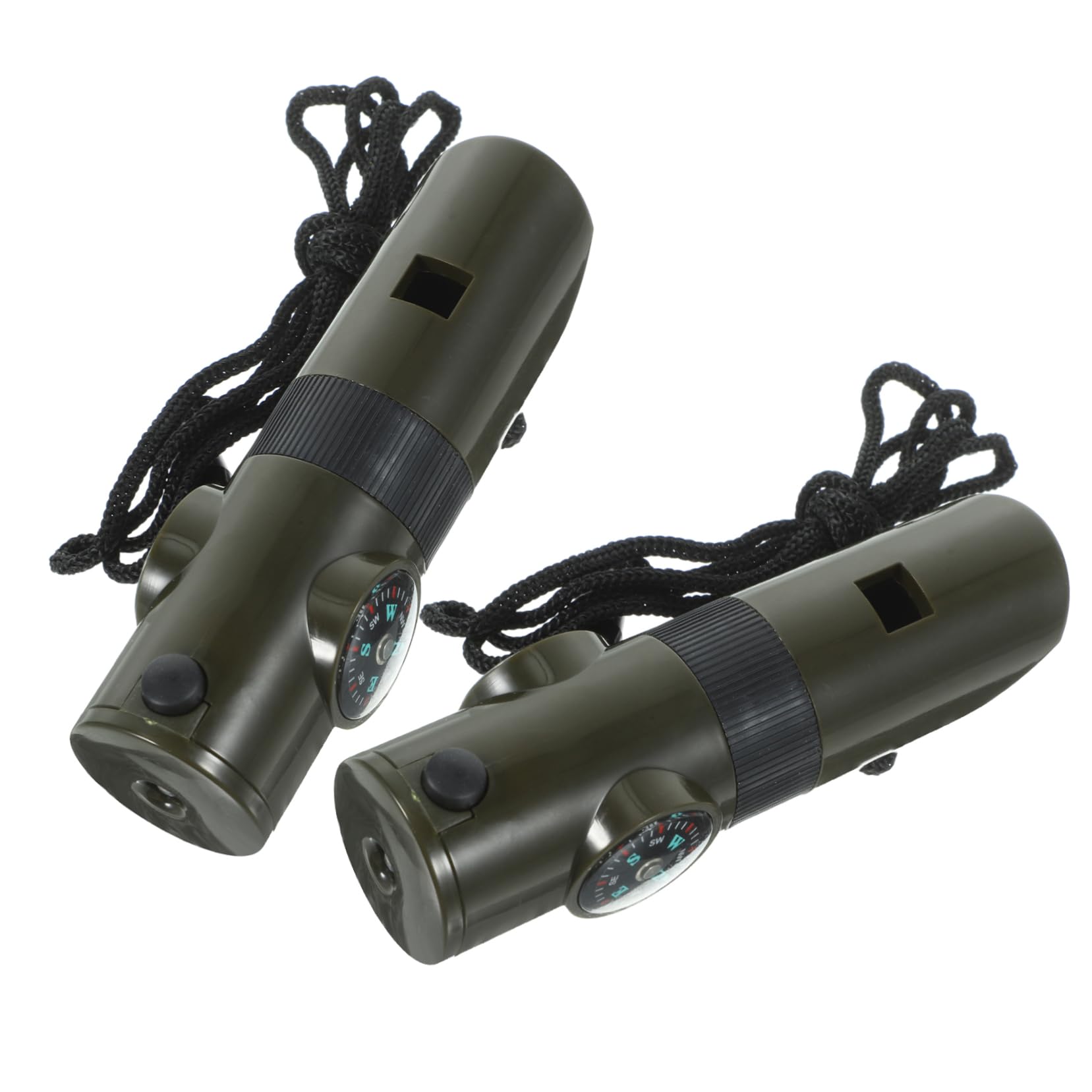Sosoport Sifflet Multifonctionnel Kit Survie Sifflets d'urgence Sifflet en Titane Sifflet De Camping en Plein Air Fournitures De Plein Air Alliage