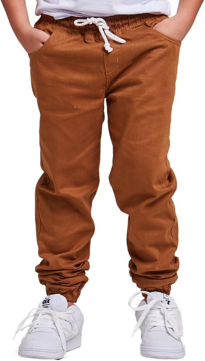 Calça Jogger Infantil Com Cós Elastico Punho Menino