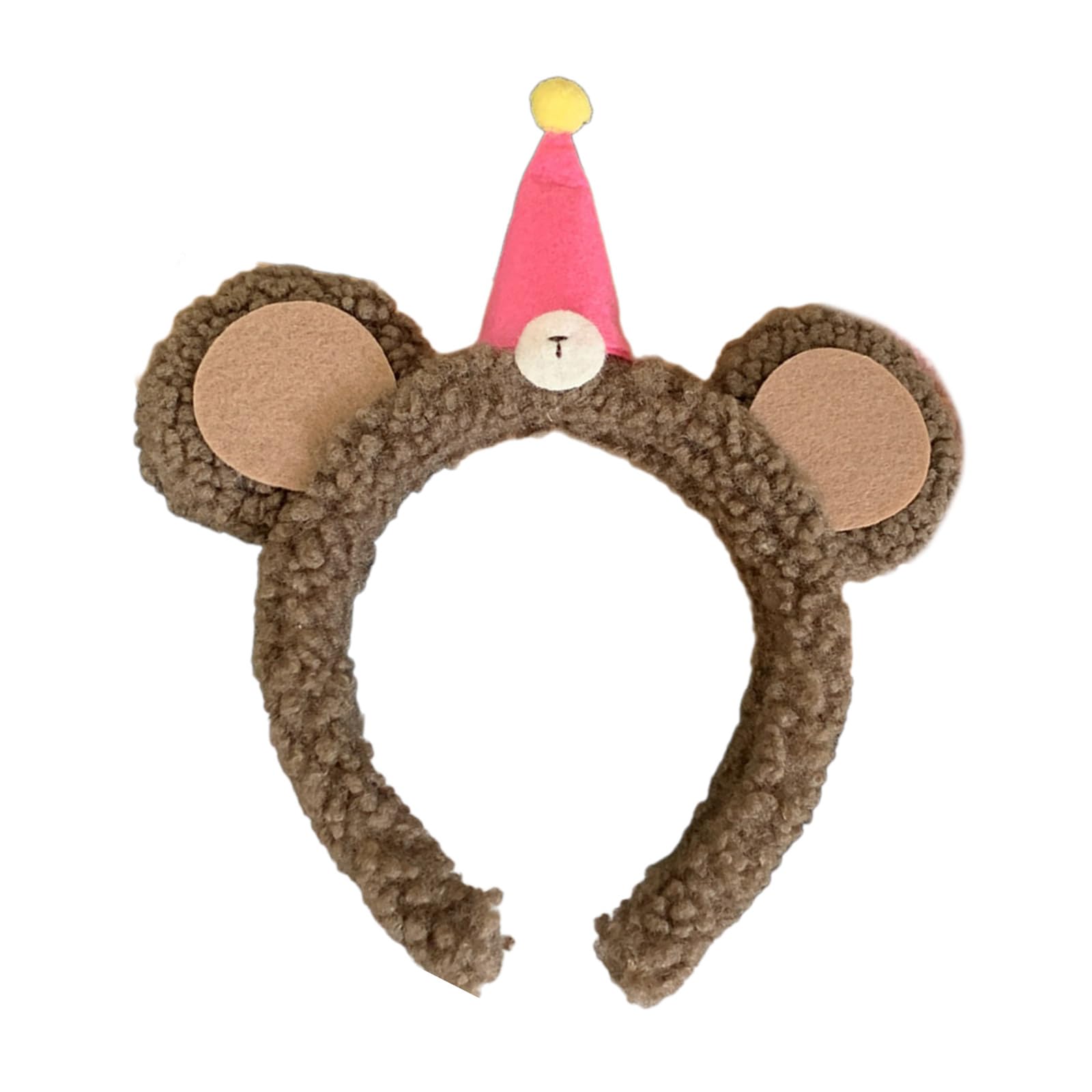 Jazuaiao Unisex Kids Bear Delicate Plush Furry Hair Hoop Headbands Hair Bands Party Decoration For Girls And Womens Photo Props Spa Headband For Washing Face