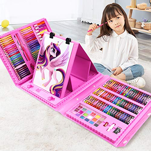 お絵描きセット KINSPORY 168点 お絵かきセット 絵具セット 豪華 想像力 創造性 色鉛筆