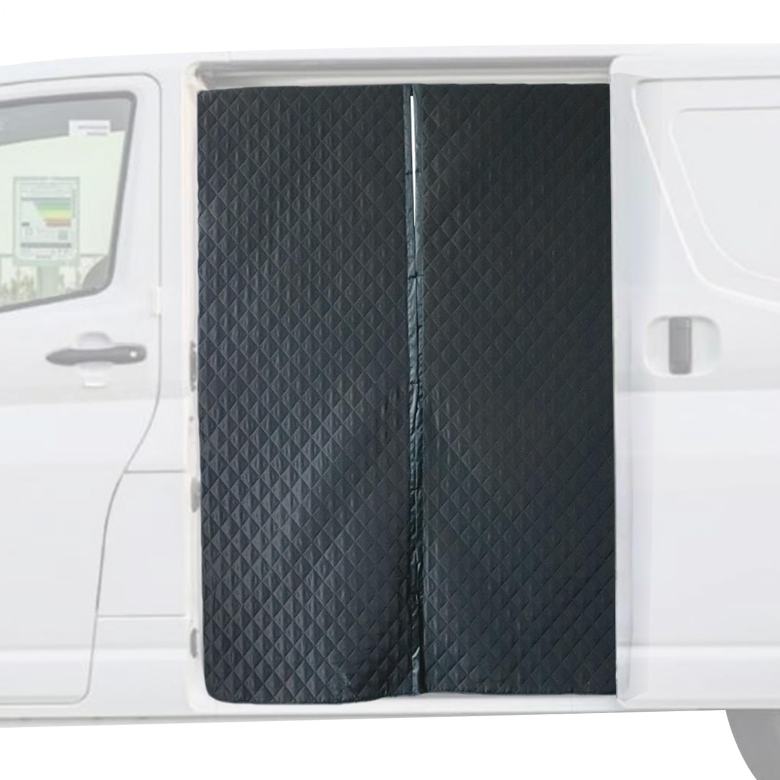 Housse de porte magnétique thermique pour véhicule récréatif, rideau isolant coupe-vent résistant intempéries pour remorques, 133 x 180 cm, camping-car, garage et portes intérieures, bloqueur
