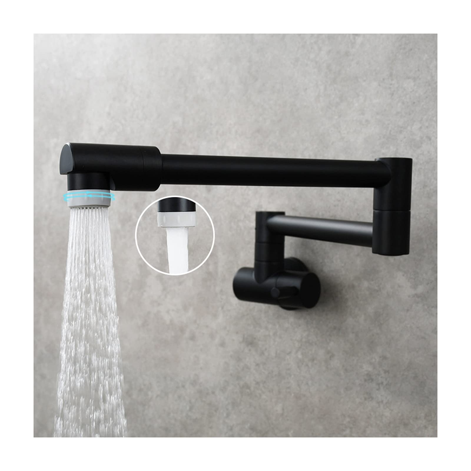Robinet de remplissage pot mural cuisine pliable laiton mitigeur eau froide